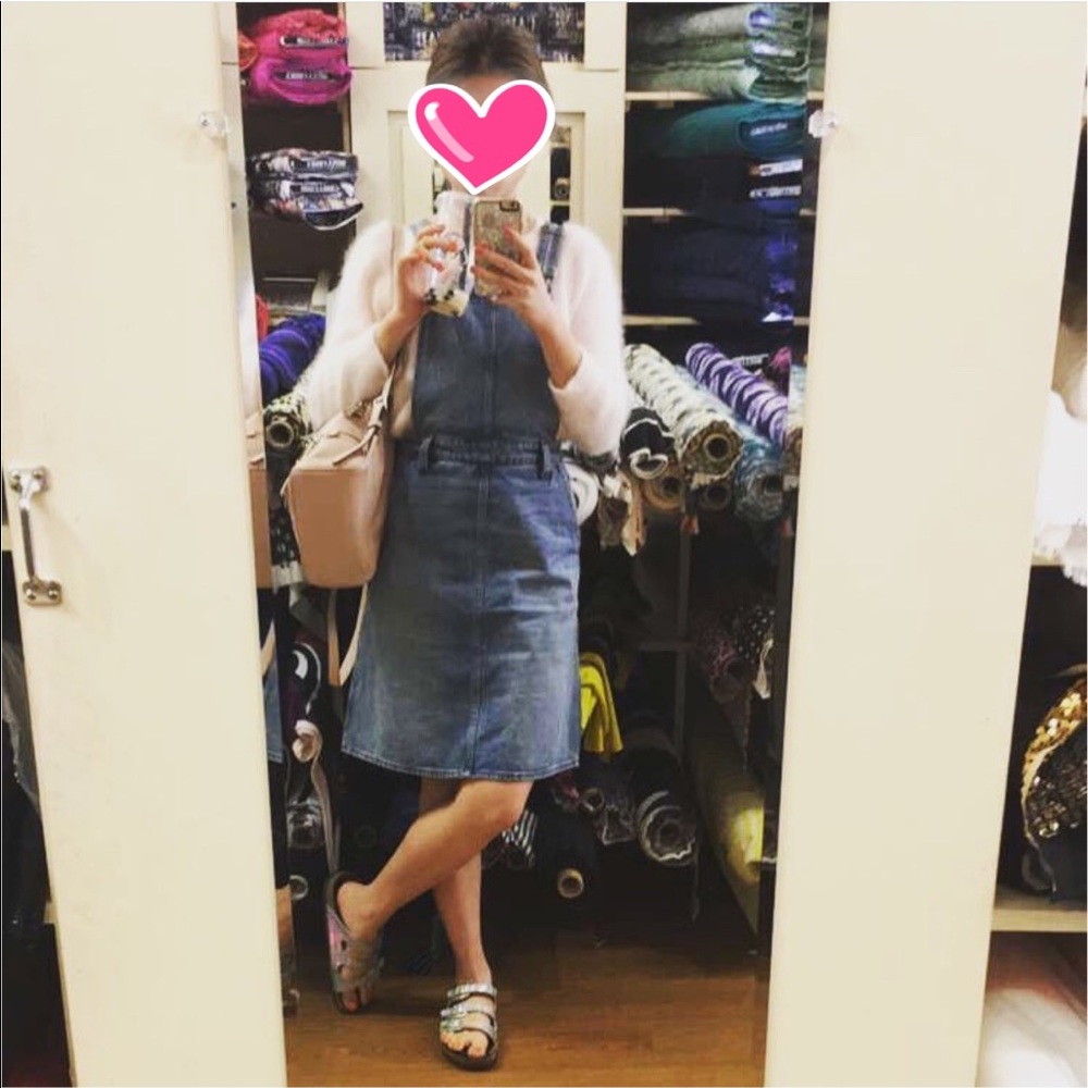 Madewell denim overall dress